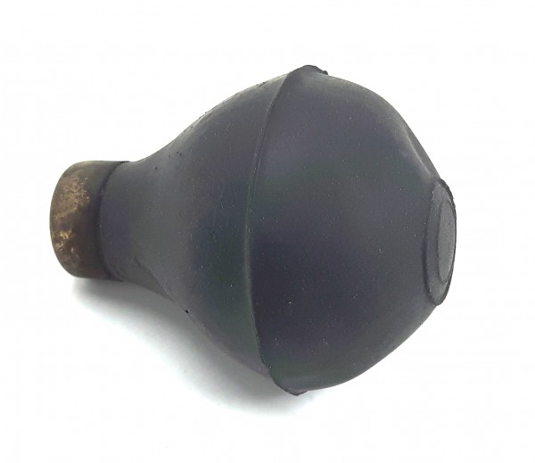 Hupenball klein mit Messingring, schwarz