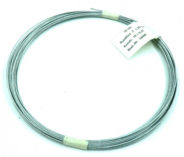 10 Meter Bowdenzuginnenkabel 1,25mm (GP 0,75EUR/m)