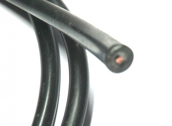 Zündkabel schwarz, 7mm Durchmesser, 1 Meter