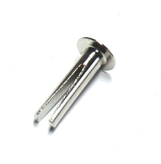Sattelniete 3,7x16, vernickelt